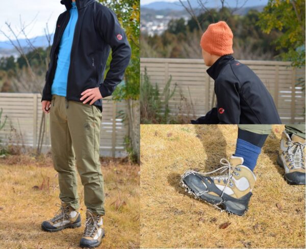 冬の服装の良い例の画像