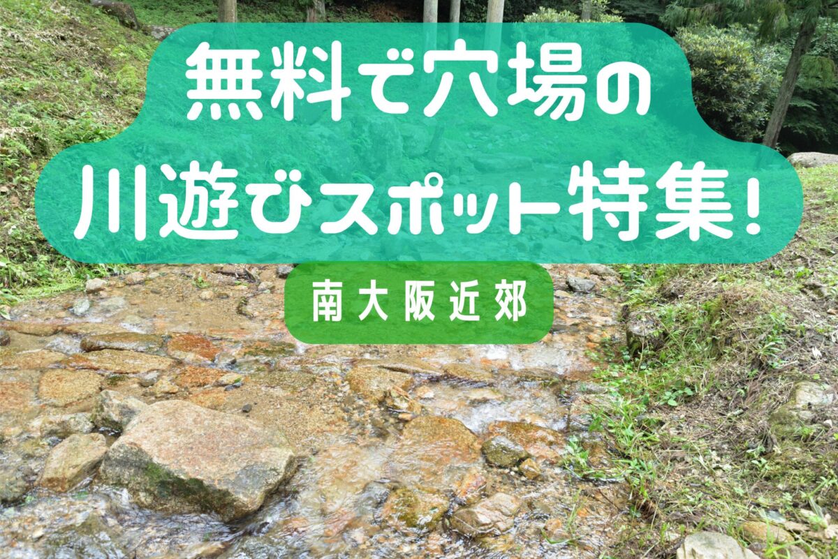 南大阪近郊、無料で穴場の川遊びスポット特集！のアイキャッチ画像