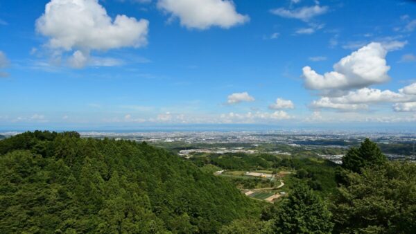 槇尾山グリーンランドの展望台からの眺望