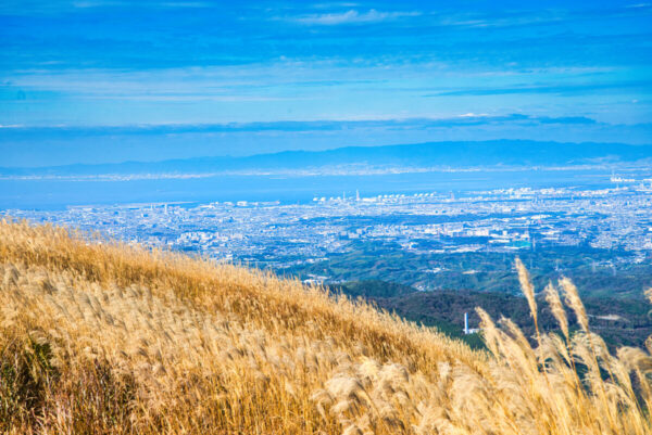 秋の岩湧山からの眺望の画像