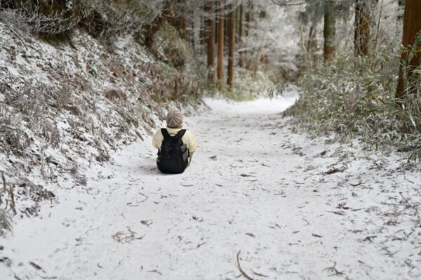 伏見峠ルートでヒップソリをしている画像